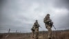 Украінскія памежнікі ў Чарнігаўскай вобласьці. Ілюстрацыйнае фота