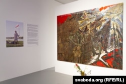 «Карціна Свабоды» Алеся Пушкіна, якая выстаўлена ў варшаўскім Цэнтры сучаснага мастацтва