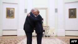 Аляксандар Лукашэнка і Ўладзімір Пуцін, Масква, 26 верасьня 2025 