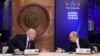 Аляксандар Лукашэнка і Ўладзімір Пуцін на Глябальным атамным форуме ў Маскве 25 верасьня 2025 году