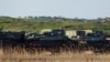 Российская военная техника у Керченской переправы в Крыму 