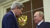 Госсекретарь США Джон Керри и Владимир Путин на переговорах в Сочи, май 2013 года