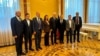 Крымская дэлегацыя ў Менску на сустрэчы з расейскім амбасадарам Барысам Грызловым. 24 верасьня 2025 
