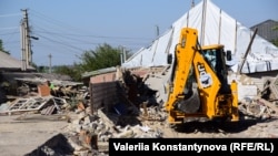 Последствия одного из российских ударов по Запорожью (архивное фото) 
