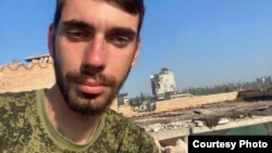 Егор Сорокин во время службы под Бахмутом