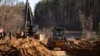 Бульдозэры на палігоне. 27 сакавіка 2025 году