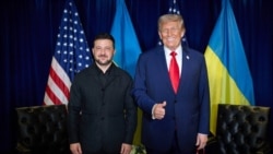 Владимир Зеленский и Дональд Трамп после встречи в кулуарах Генеральной Ассамблеи ООН в Нью-Йорке 23 сентября