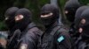 Kazakhstan President - Kazakh police block demonstrators in Almaty, Kazakhstan, Wednesday, June 12, 2019, during protests against presidential elections. Protests have continued in the capital, Nur-Sultan, and in Almaty, Kazakhstan's principal city. Polic