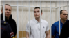Игорь Сергунин, Алексей Липцер и Вадим Кобзев на заседании суда, январь 2025 года
