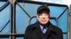 Kazakhstan. Activist Bekbolat Utebayev in the courtyard of his house, April 1, 2021.